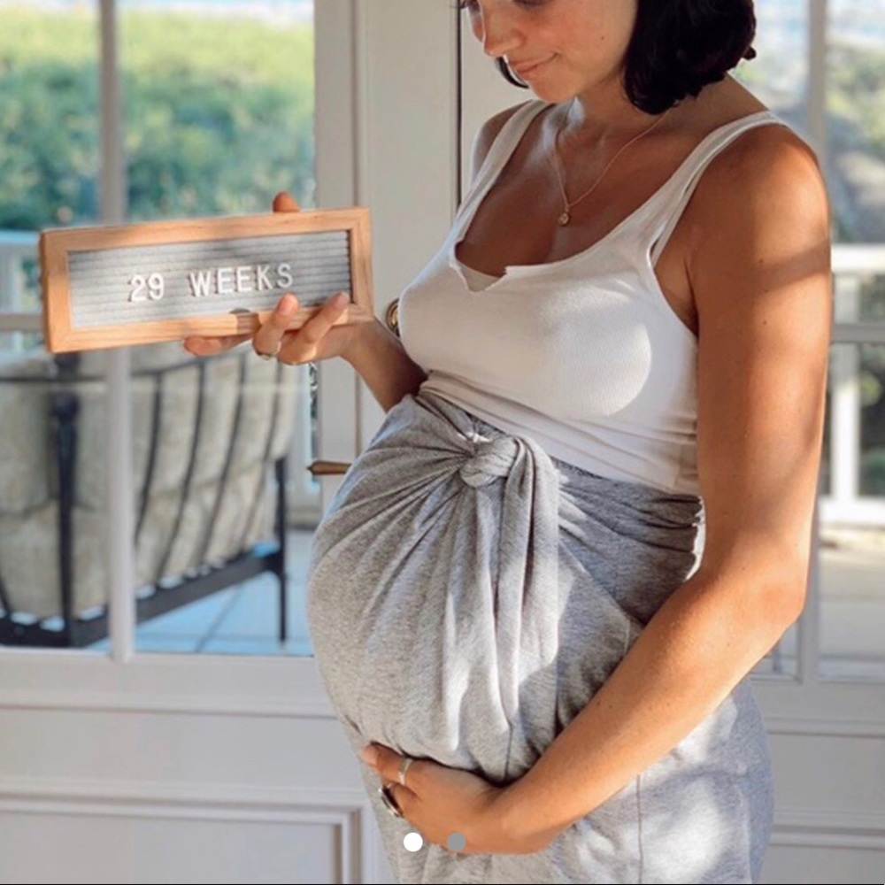 Maternity over-the-bump skirt